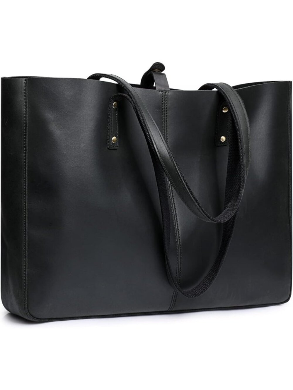 Stylish Large Genuine Leather Shoulder Tote Bag for Women - Work & Everyday Use